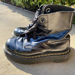 Dr.Martens Molly platform boot blk sz 10